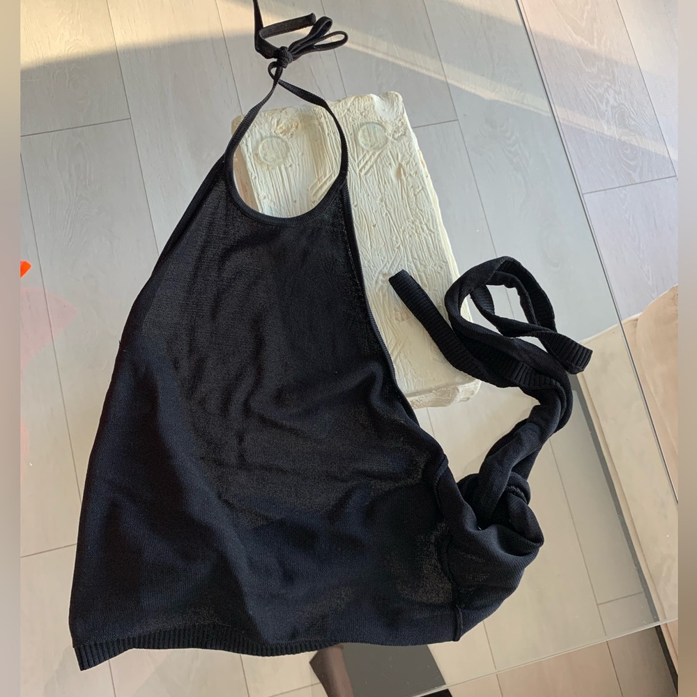 Wilfred black halter top